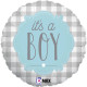 18 inch Boy Buffalo Plaid Foil balloon 18 inch Boy Buffalo Plaid Foil balloon