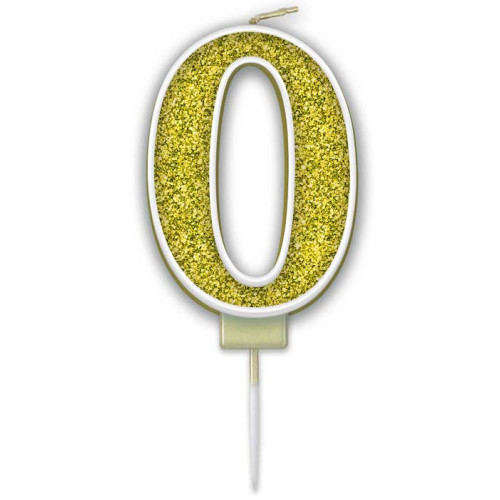 شمعة عيد ميلاد قلتر ذهبي رقم (0) شمعة عيد ميلاد قلتر ذهبي رقم (0)