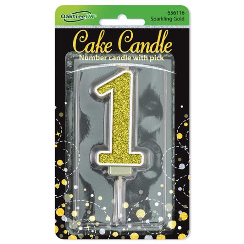 شمعة عيد ميلاد قلتر ذهبي رقم (1) شمعة عيد ميلاد قلتر ذهبي رقم (1)