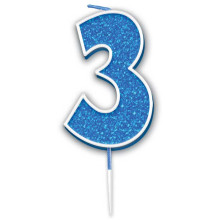 شمعة عيد ميلاد قلتر سماوي رقم (3)