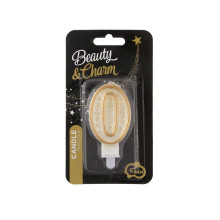 شمعة عيد ميلاد قلتر مذهب رقم 0