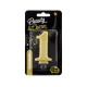 Birthday candle number 1, metallic gold, 8.0 cm Birthday candle number 1, metallic gold, 8.0 cm