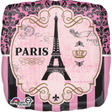 28 inch A Day in Paris Jumbo HX® Foil balloon