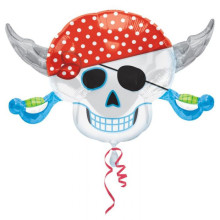 28 inch Pirate Skull Shape Foil balloon 28 inch Pirate Skull Shape Foil balloon