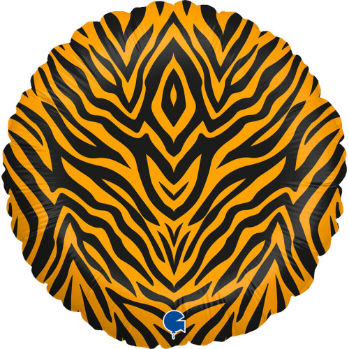 18 inch Tiger Striped Foil balloon