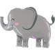 44 inch Jungle Elephant Foil balloon