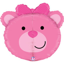 27 inch Dimensionals Baby Girl Bear balloon