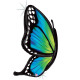 46 inch Radiant Butterfly Blue Foil balloon 46 inch Radiant Butterfly Blue Foil balloon