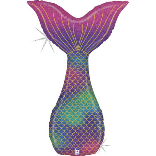 46 inch Glitter Mermaid Tail Foil balloon
