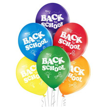 10 inch Back to School balloon 6 pcs