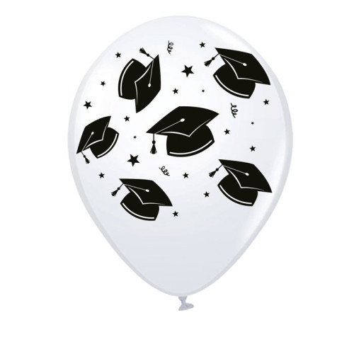 12 inch Transparent Black Grad 50 count