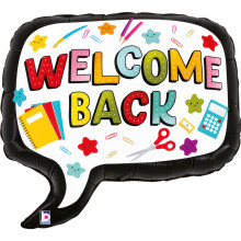 28 inch Welcome Back Speech Bubble balloon
