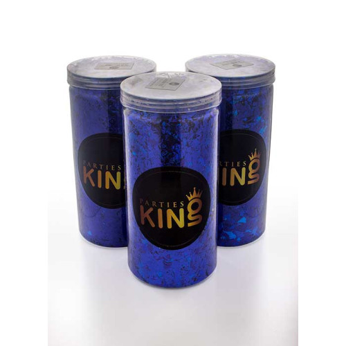 كونفتي بالون مشرشر أزرق علبة 250 جرام كونفتي بالون مشرشر أزرق علبة 250 جرام