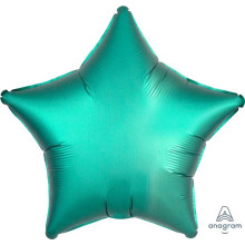 18 inch Satin Luxe™ Jade Star s Foil balloon