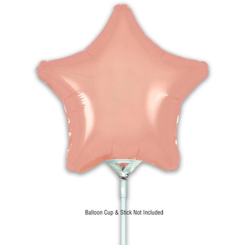 9 inch Rose Gold Star Packaged x 5pcs foil balloon 9 inch Rose Gold Star Packaged x 5pcs foil balloon