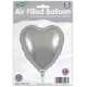 بالون فضي قلب 9 إنش 5 حبات بالون فضي قلب 9 إنش 5 حبات