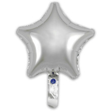 9 inch Silver Star Packaged x 5pcs foil balloon 9 inch Silver Star Packaged x 5pcs foil balloon