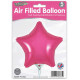 9 inch Pink Star Packaged x 5pcs foil balloon