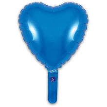 بالون ازرق قلب 9 إنش 5 حبات