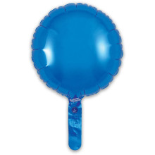 بالون ازرق دايري 9 إنش 5 حبات