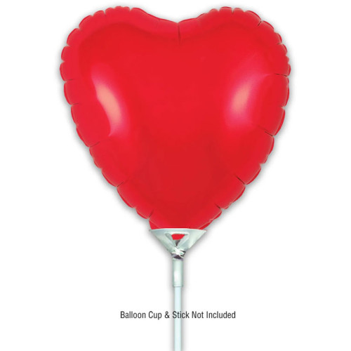 بالون احمر قلب 9 إنش 5 حبات
