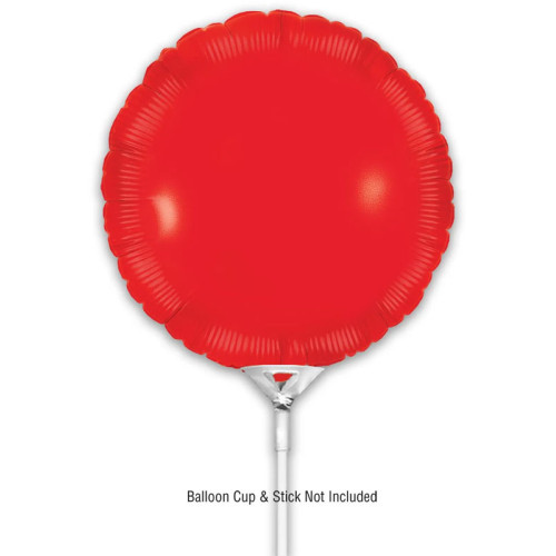 بالون احمر دايري 9 إنش 5 حبات