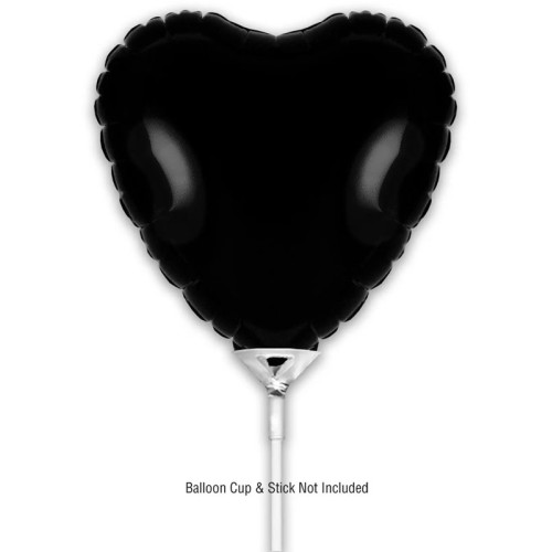 بالون اسود قلب 9 إنش 5 حبات بالون اسود قلب 9 إنش 5 حبات