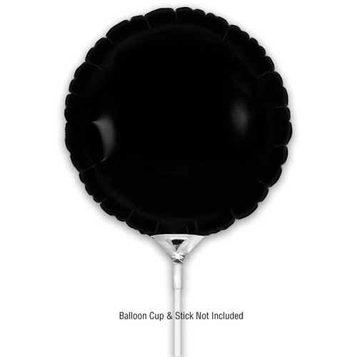 بالون اسود دايري 9 إنش 5 حبات