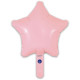 9 inch Matte Pink Star Packaged x 5pcs foil balloon