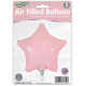 9 inch Matte Pink Star Packaged x 5pcs foil balloon