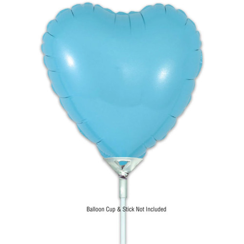 بالون سماوي مطفي قلب 9 إنش 5 حبات