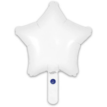 بالون ابيض مطفي نجمة 9 إنش 5 حبات