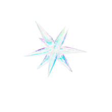 26 INCH STARBURST Iridescent Balloon (NON PACKAGED)