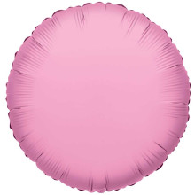 18 inch SOLID BABY PINK ROUND Foil Balloons