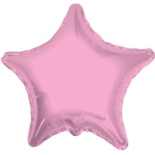 18 inch SOLID STAR BABY PINK Foil Balloons