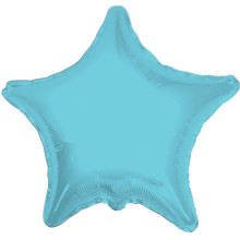 18 inch SOLID STAR BABY BLUE Foil Balloons