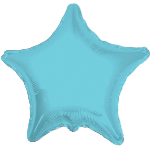 18 inch SOLID STAR BABY BLUE Foil Balloons