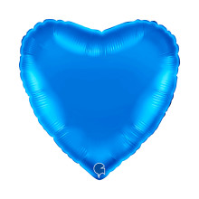 18 inch Heart Blue Foil balloon