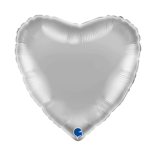 بالون فضي قلب 18 إنش