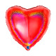 18 inch Heart Glitter Holographic Red Foil Balloons 18 inch Heart Glitter Holographic Red Foil Balloons