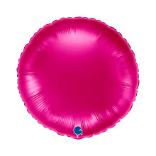 18 inch Round Magenta Foil balloon