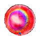 18 inch Round Glitter Holographic Red Foil Balloons
