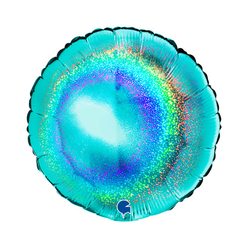 18 inch Round Glitter Holographic Tiffany Foil Balloons