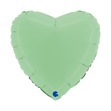 18 inch Heart Matte Green Foil Balloons