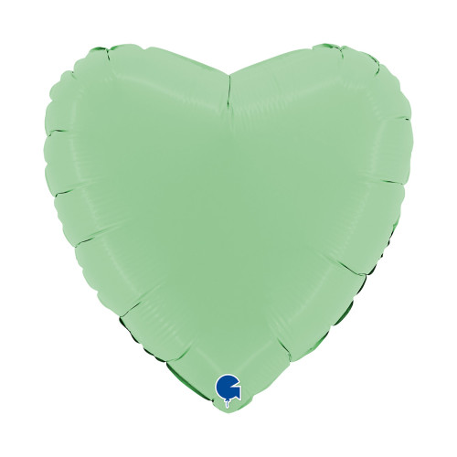 18 inch Heart Matte Green Foil Balloons