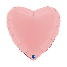 18 inch Heart Matte Pink Foil Balloons