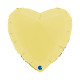 18 inch Heart Matte Yellow Foil Balloons 18 inch Heart Matte Yellow Foil Balloons