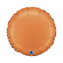 18 inch Round Satin Caramel Foil balloon