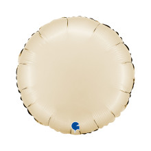 18 inch Round Satin Cream Foil balloon