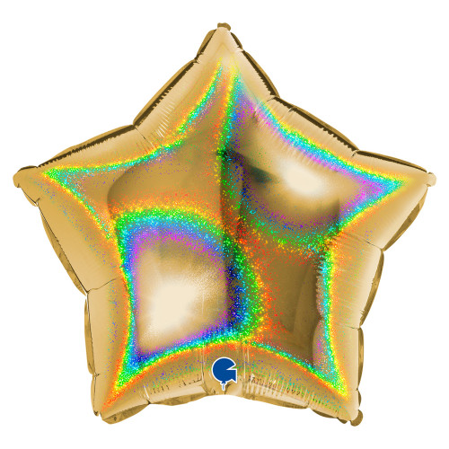 18 inch Star Glitter Holographic Gold Foil Balloons 18 inch Star Glitter Holographic Gold Foil Balloons